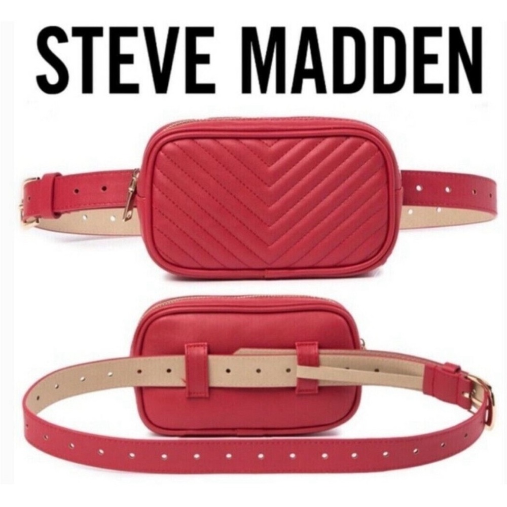 Steve Madden belt bag red